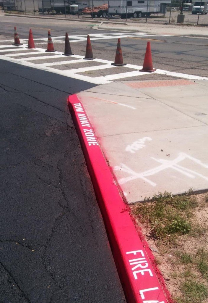 Commercial asphalt and parking lot project